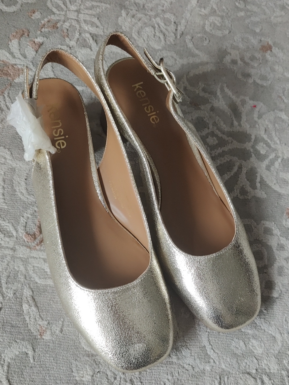 Kensie Good Metallic Slingback Heels 👠